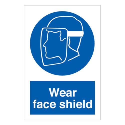 Wear Face Shield Sign (30044V)